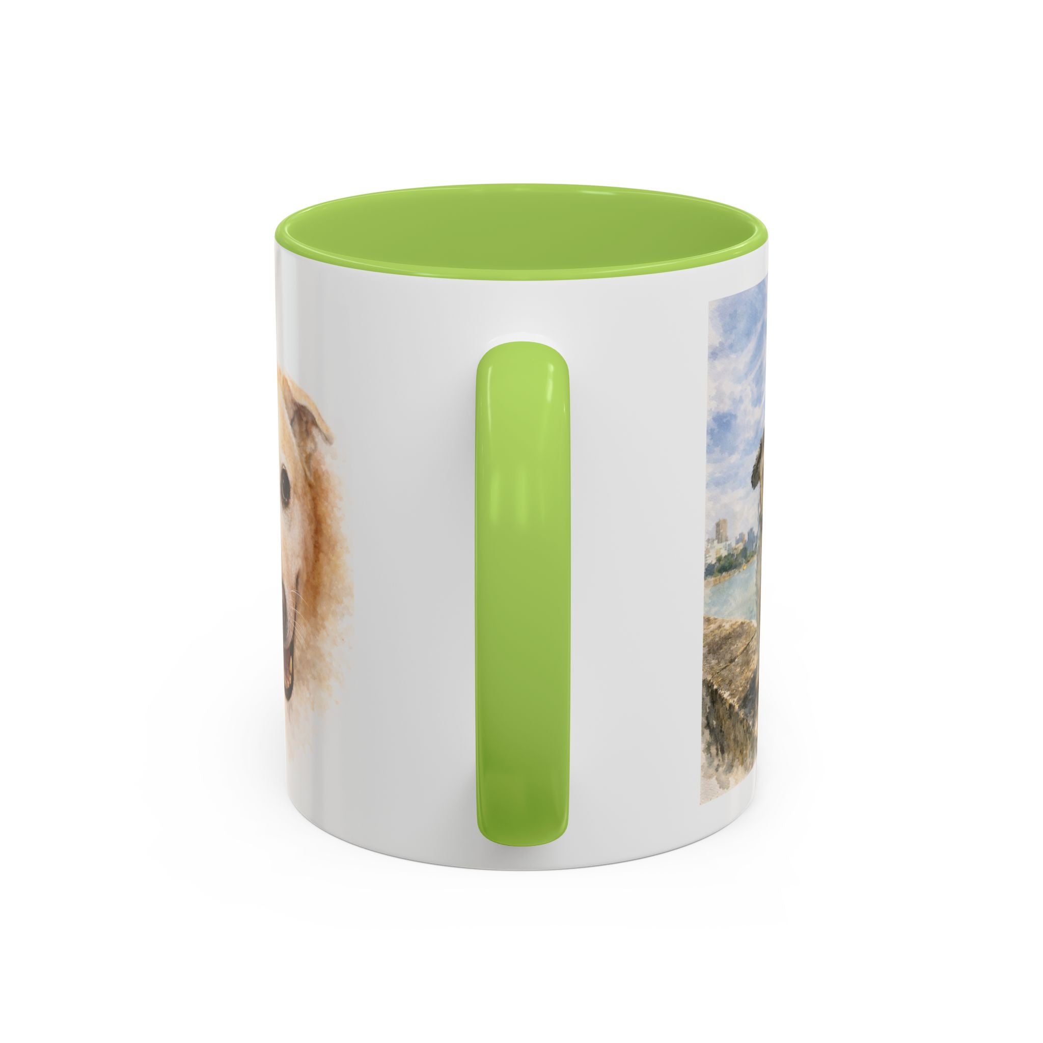 Custom Dog Portrait Mug – Personalized Photo & Name Coffee Mug (11/15 oz)