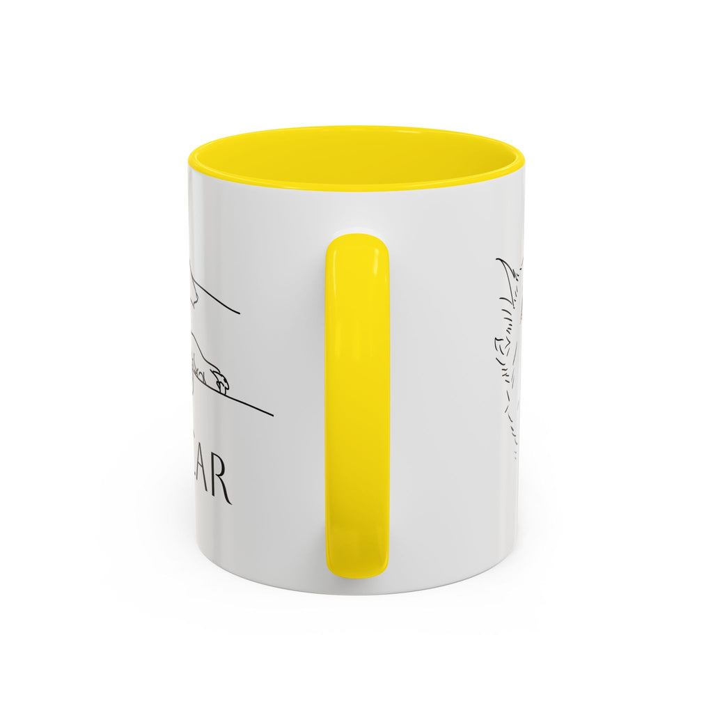 Customised line art coffee Mug from your dog's Photo – Personalized Pet Gift