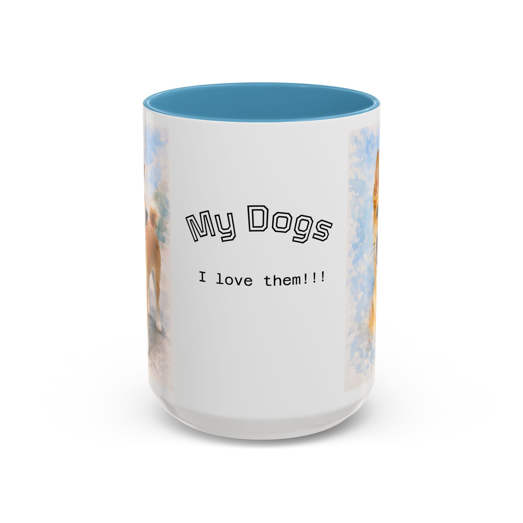 Forever in My Heart – Custom Watercolor Dog Photo Mug with Your Personal Message
