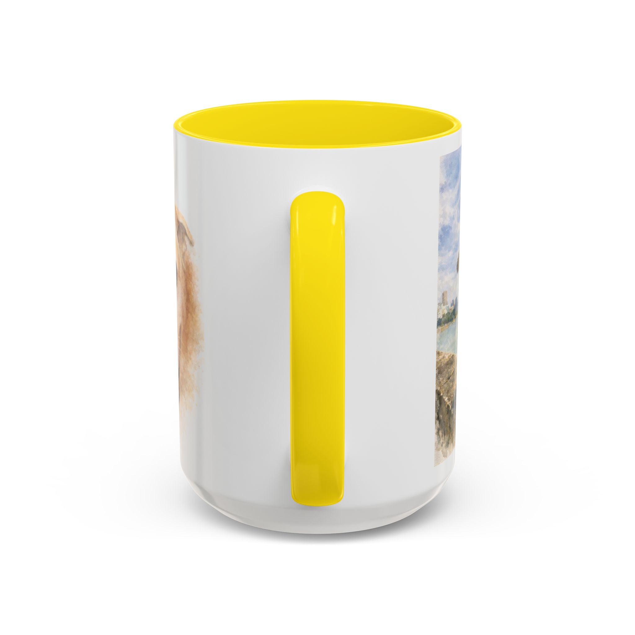 Custom Dog Portrait Mug – Personalized Photo & Name Coffee Mug (11/15 oz)