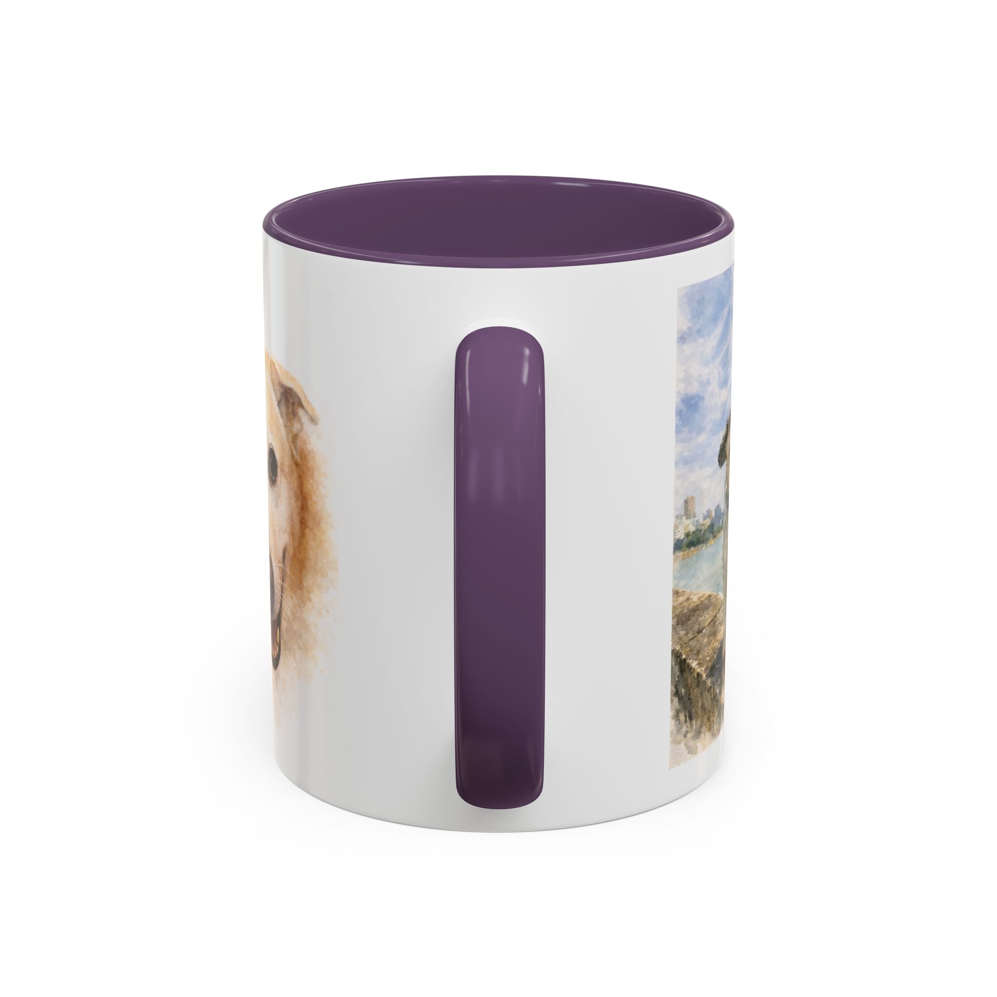 Custom Dog Portrait Mug – Personalized Photo & Name Coffee Mug (11/15 oz)