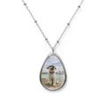 Custom Dog Photo Necklace – Watercolor Pet Pendant, Personalized Gift for Dog Lovers