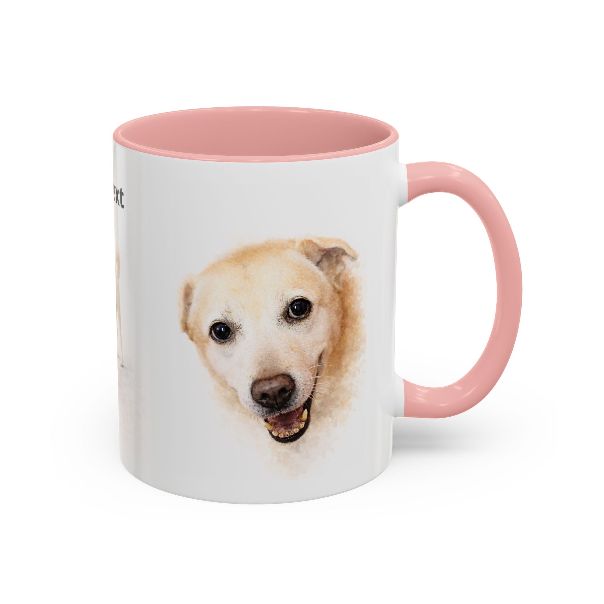 Custom Dog Portrait Mug – Personalized Photo & Name Coffee Mug (11/15 oz)