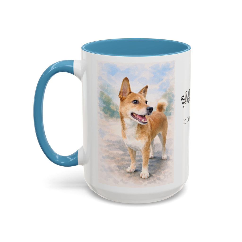 Your Coffee Mug Personalized With Your Dog's photo as Watercolor Art