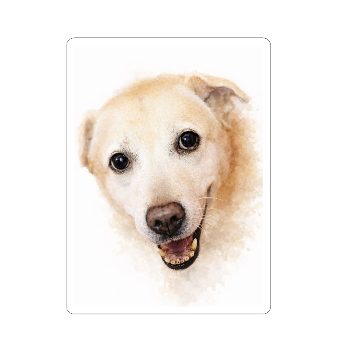 Turn Your Dog Into an Art piece on a Kiss-Cut Sticker