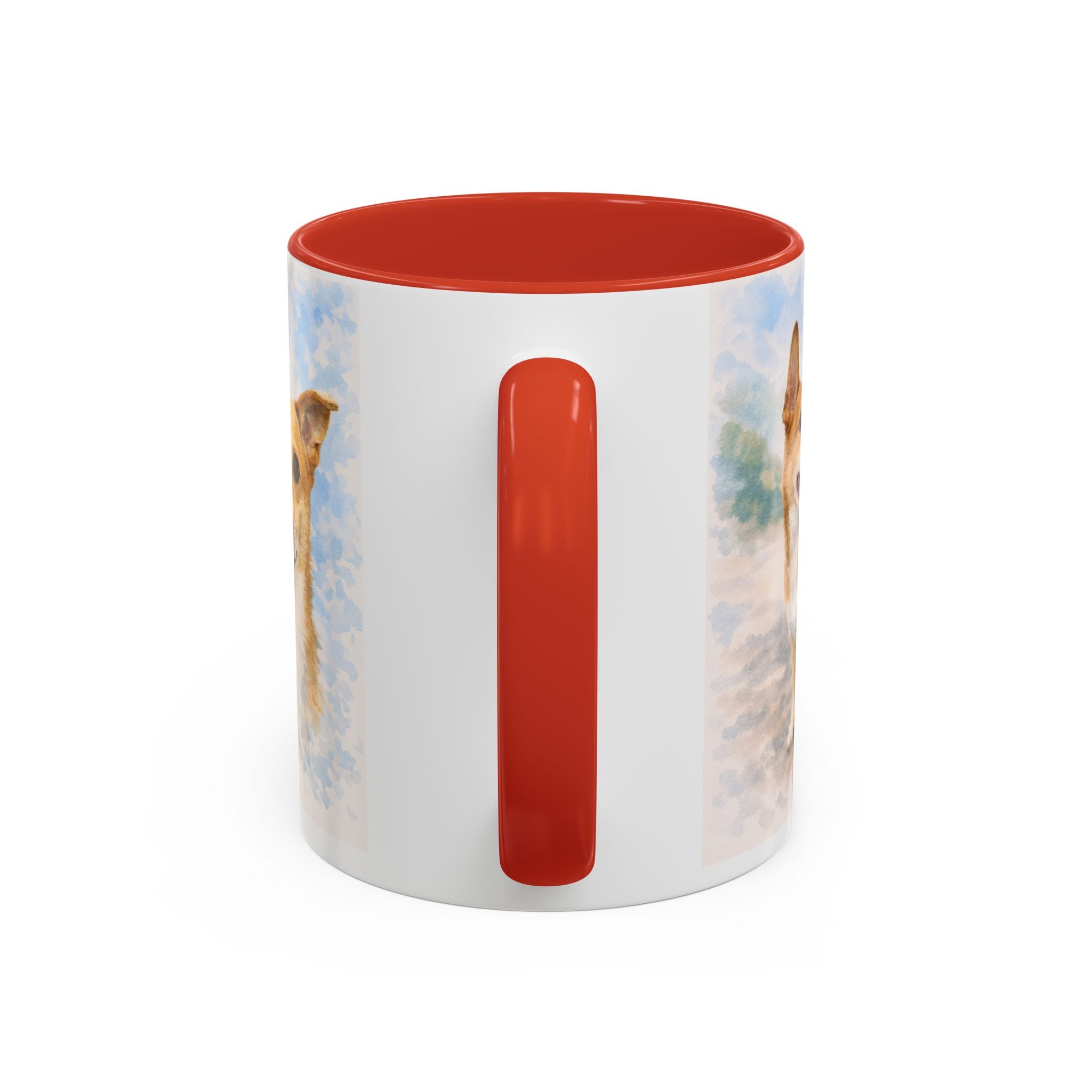 Forever in My Heart – Custom Watercolor Dog Photo Mug with Your Personal Message