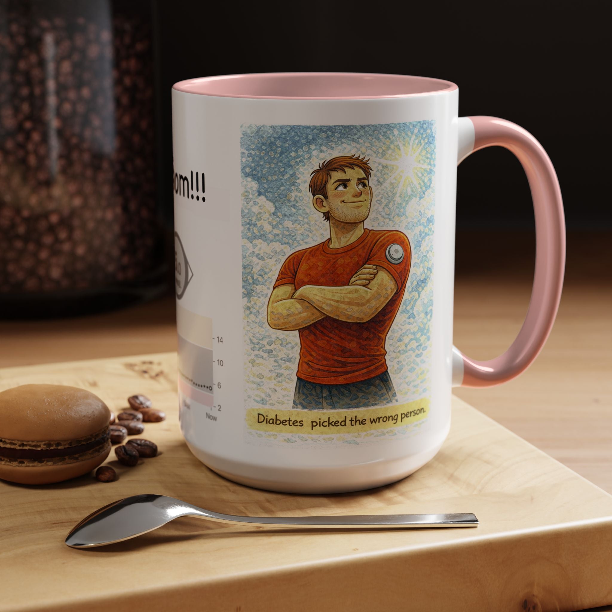 “Diabetes Picked the Wrong Person” Inspirational Mug – Perfect Gift for Diabetics