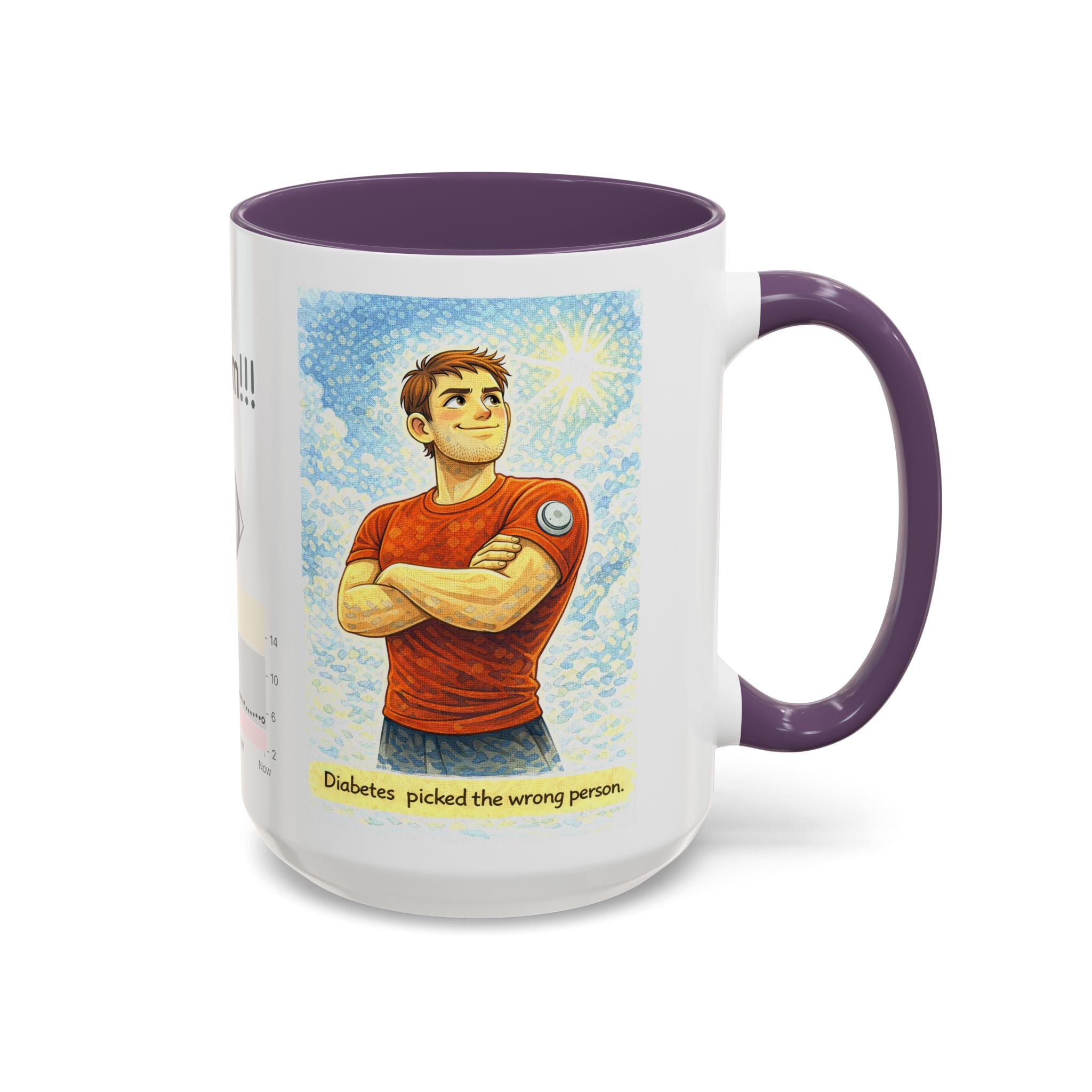 “Diabetes Picked the Wrong Person” Inspirational Mug – Perfect Gift for Diabetics