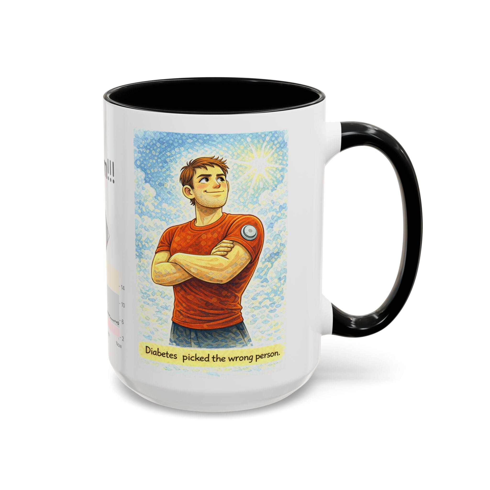 “Diabetes Picked the Wrong Person” Inspirational Mug – Perfect Gift for Diabetics