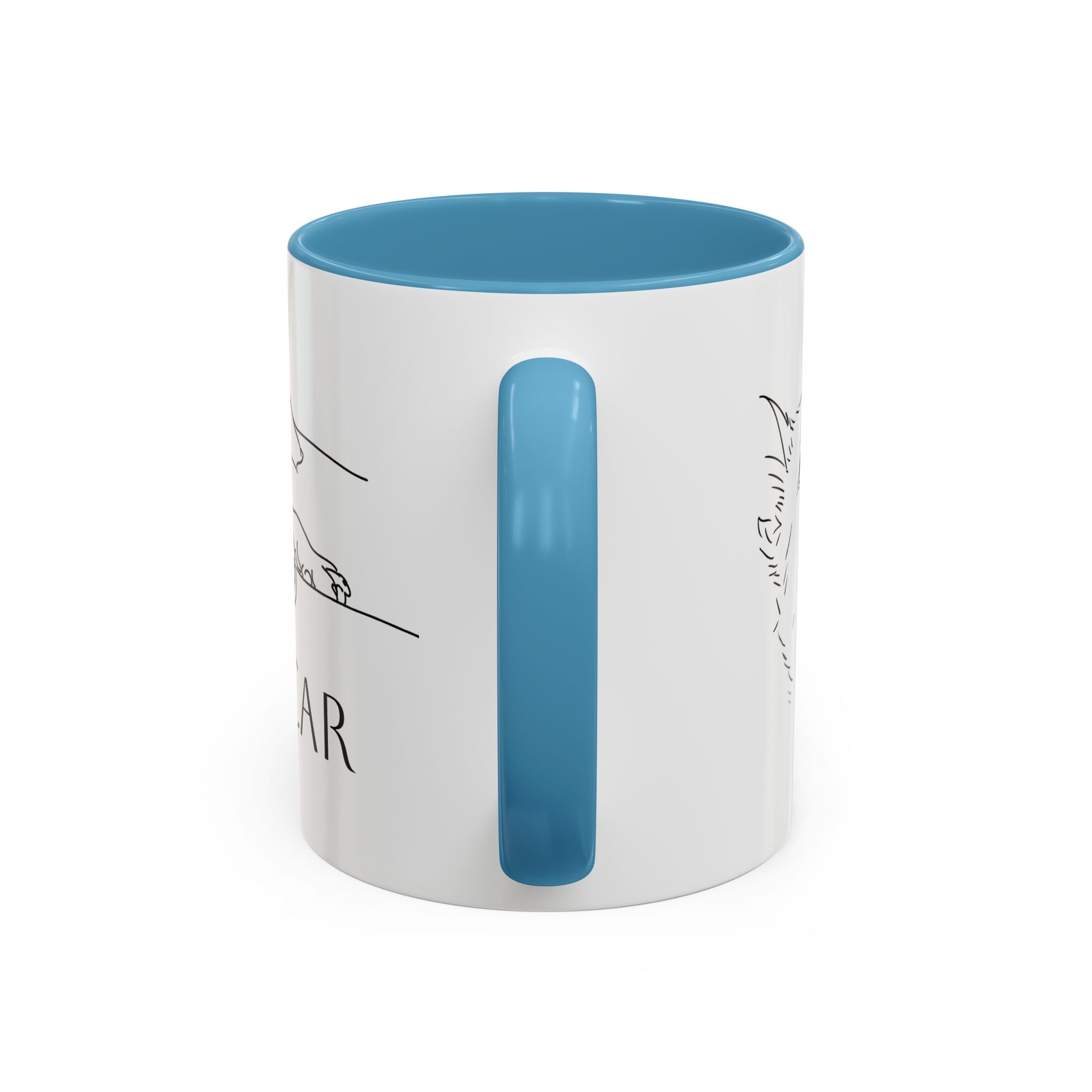 Customised line art coffee Mug from your dog's Photo – Personalized Pet Gift