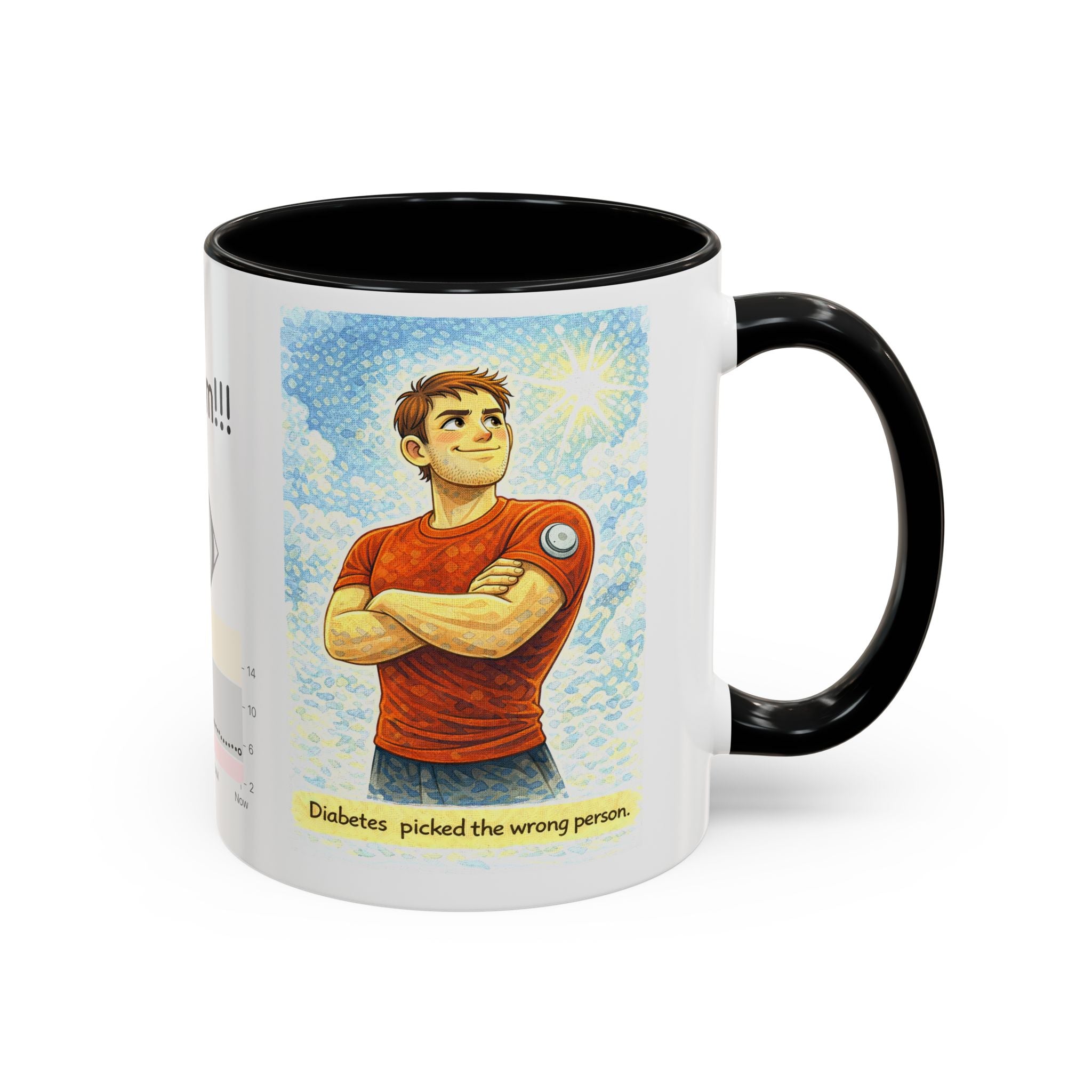 “Diabetes Picked the Wrong Person” Inspirational Mug – Perfect Gift for Diabetics
