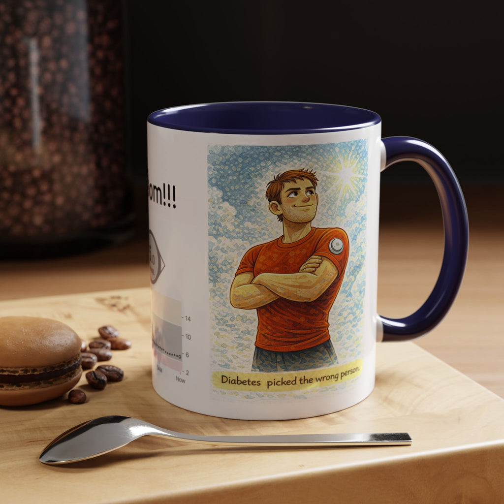 “Diabetes Picked the Wrong Person” Inspirational Mug – Perfect Gift for Diabetics