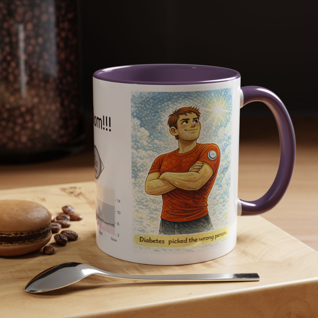 “Diabetes Picked the Wrong Person” Inspirational Mug – Perfect Gift for Diabetics