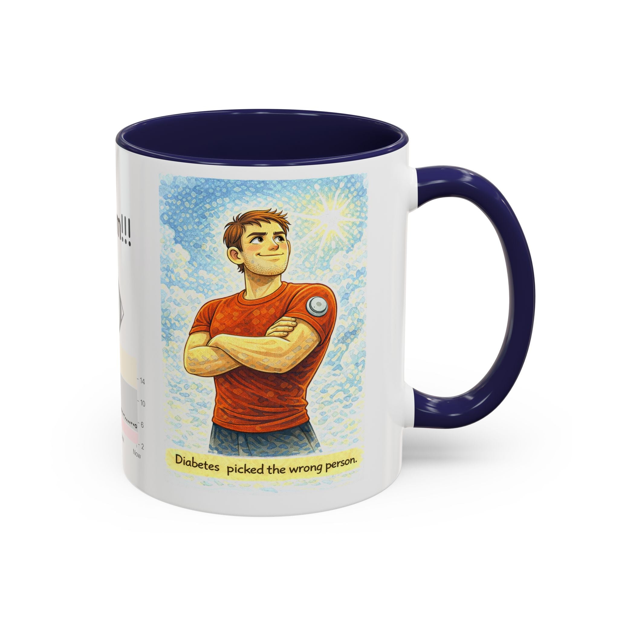 “Diabetes Picked the Wrong Person” Inspirational Mug – Perfect Gift for Diabetics