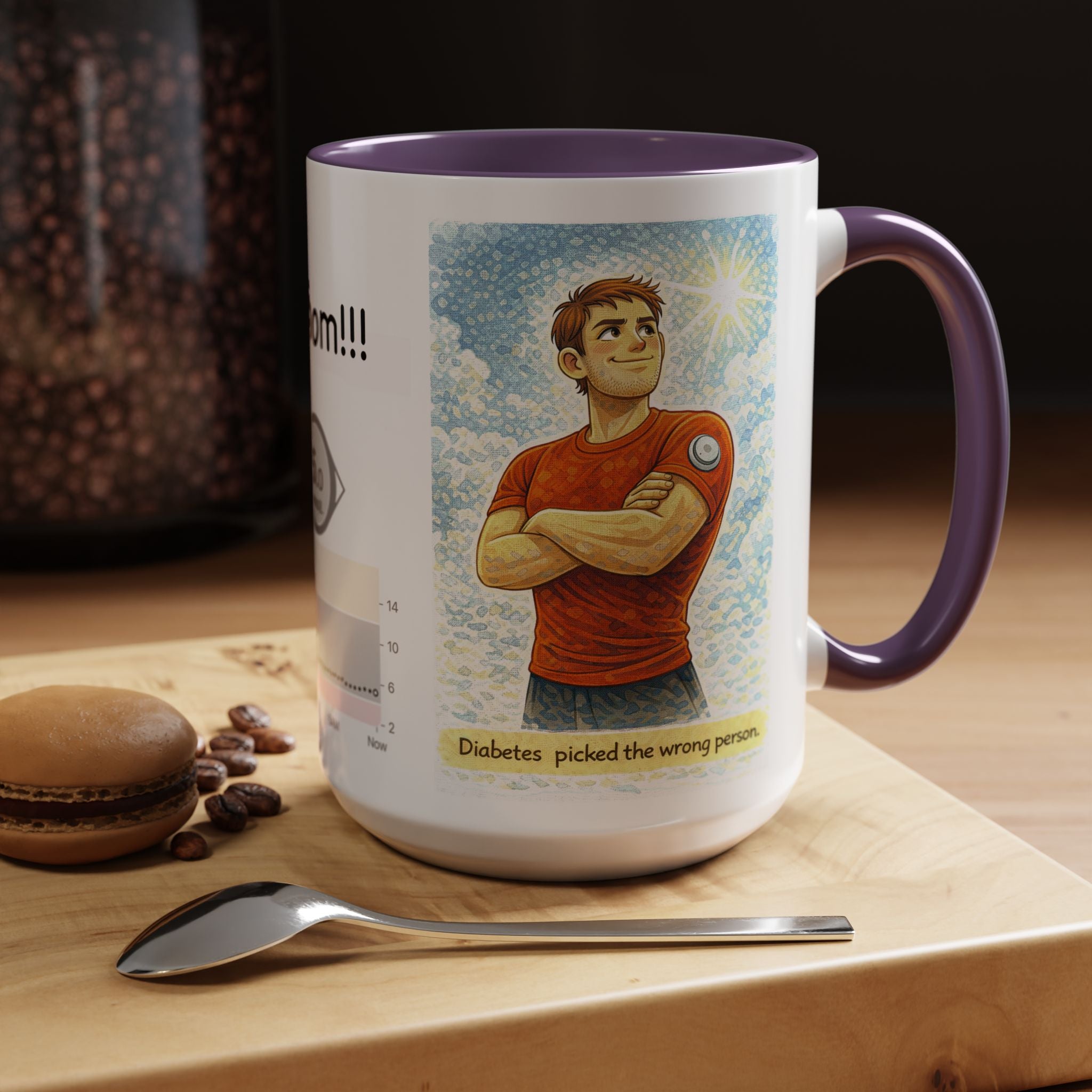 “Diabetes Picked the Wrong Person” Inspirational Mug – Perfect Gift for Diabetics