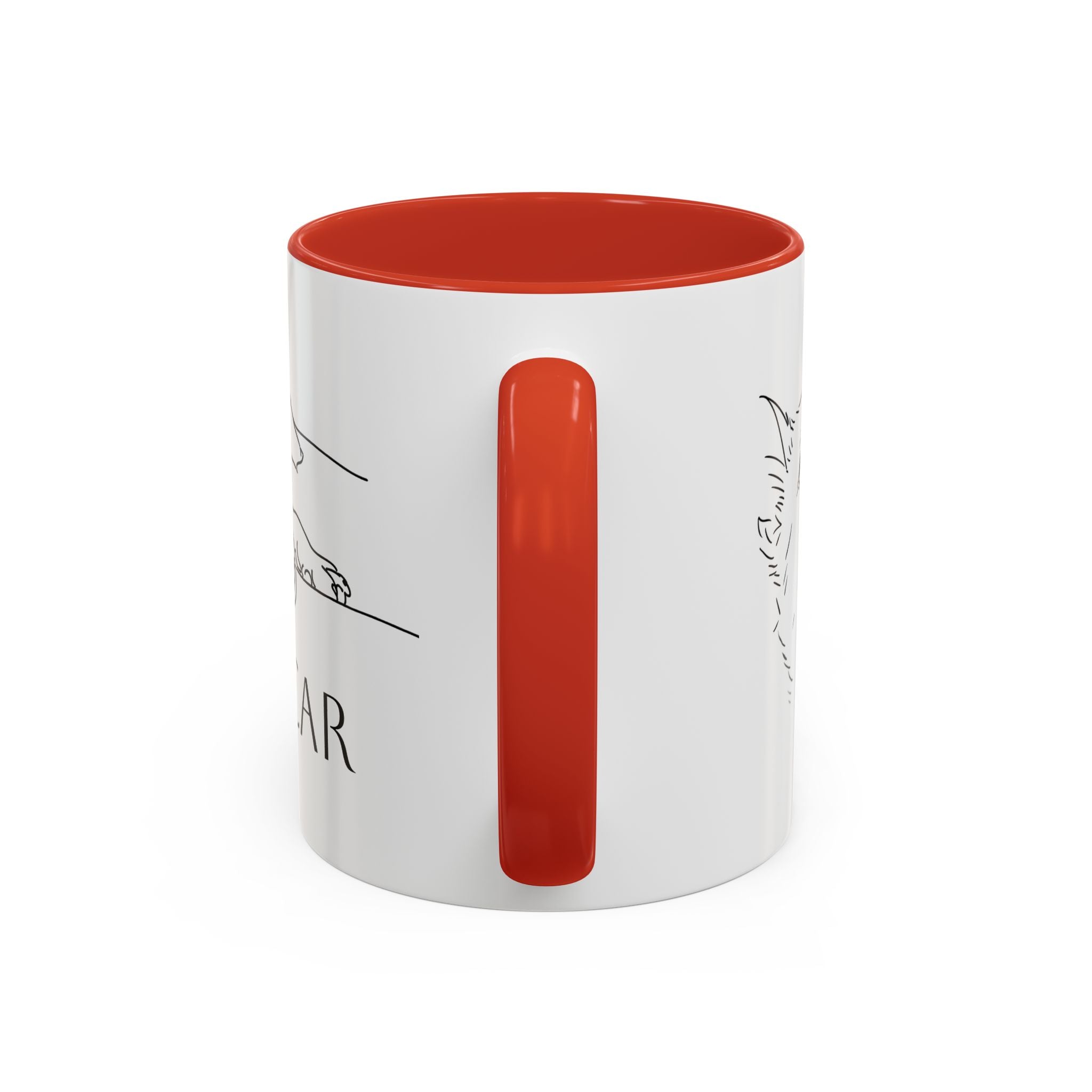 Customised line art coffee Mug from your dog's Photo – Personalized Pet Gift