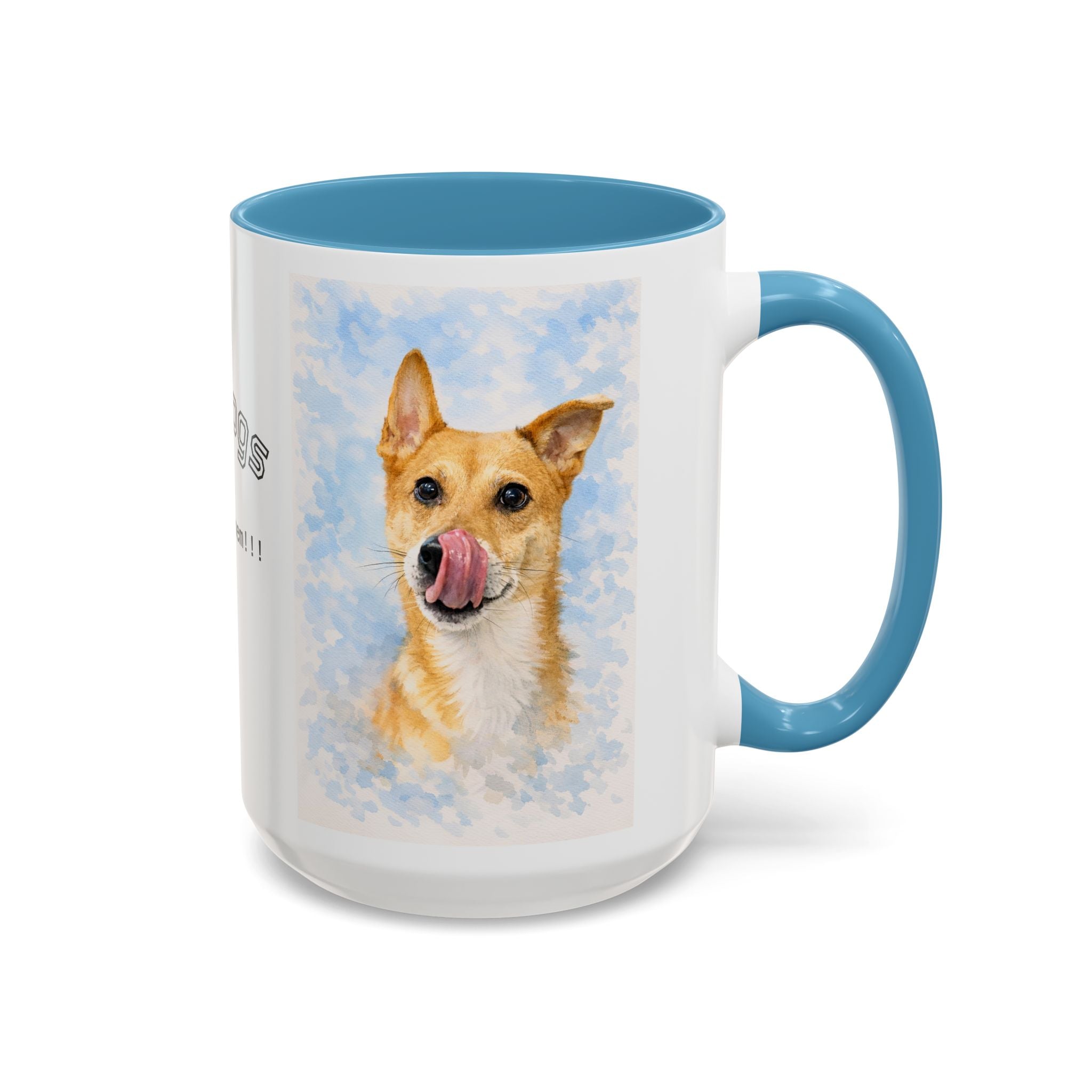 Your Coffee Mug Personalized With Your Dog's photo as Watercolor Art