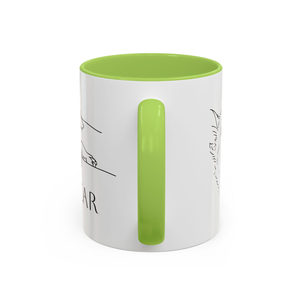 Customised line art coffee Mug from your dog's Photo – Personalized Pet Gift