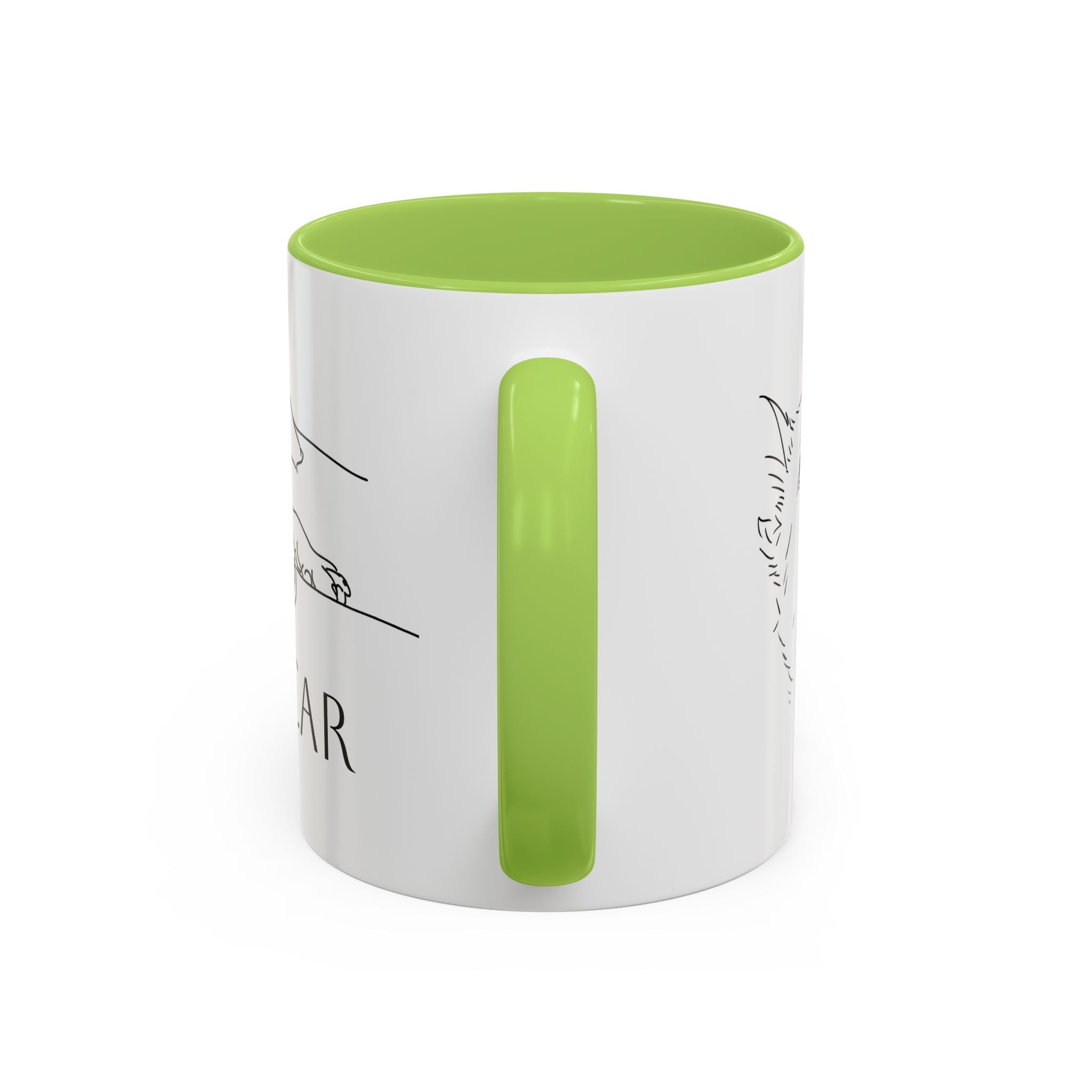 Customised line art coffee Mug from your dog's Photo – Personalized Pet Gift
