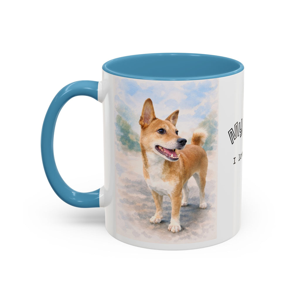 Your Coffee Mug Personalized With Your Dog's photo as Watercolor Art
