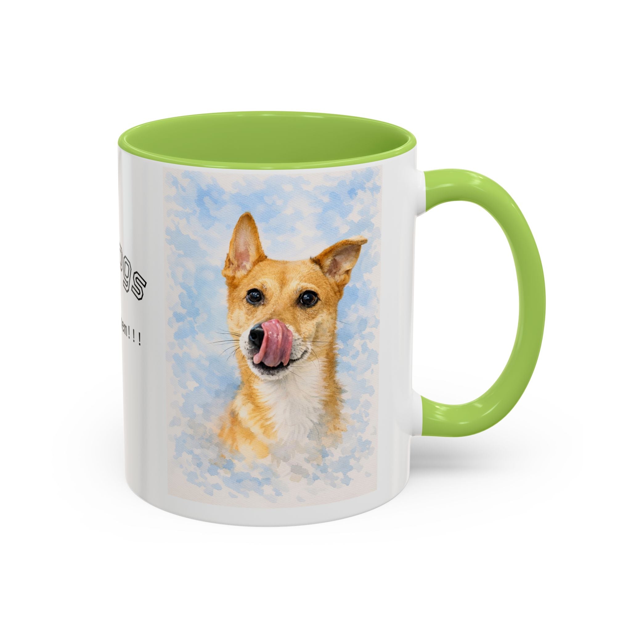 Your Coffee Mug Personalized With Your Dog's photo as Watercolor Art