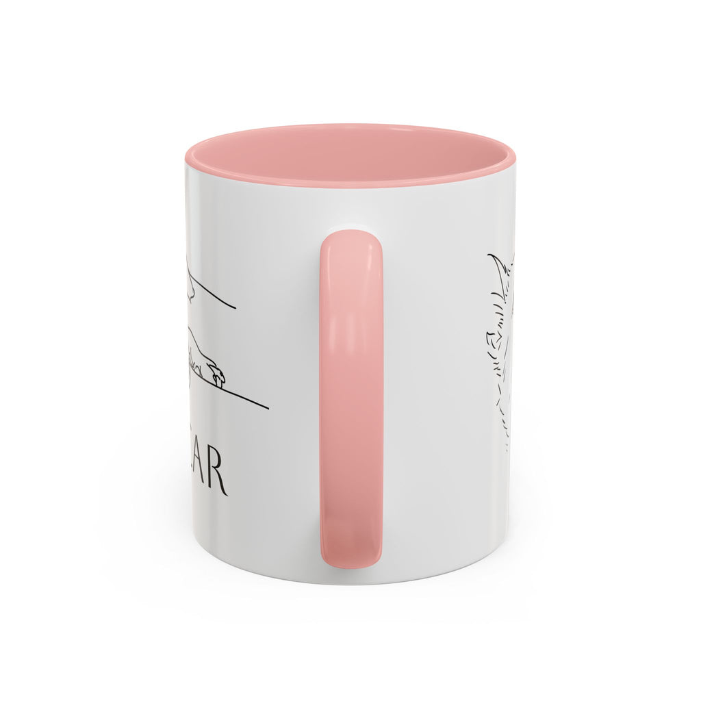 Customised line art coffee Mug from your dog's Photo – Personalized Pet Gift