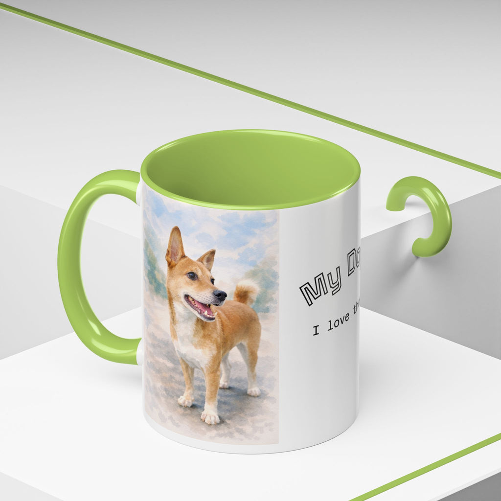 Your Coffee Mug Personalized With Your Dog's photo as Watercolor Art