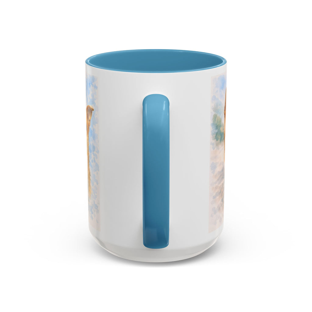 Your Coffee Mug Personalized With Your Dog's photo as Watercolor Art