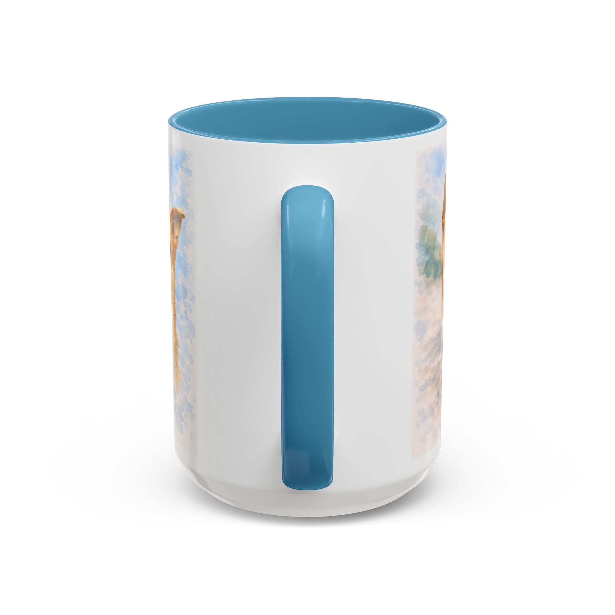 Your Coffee Mug Personalized With Your Dog's photo as Watercolor Art