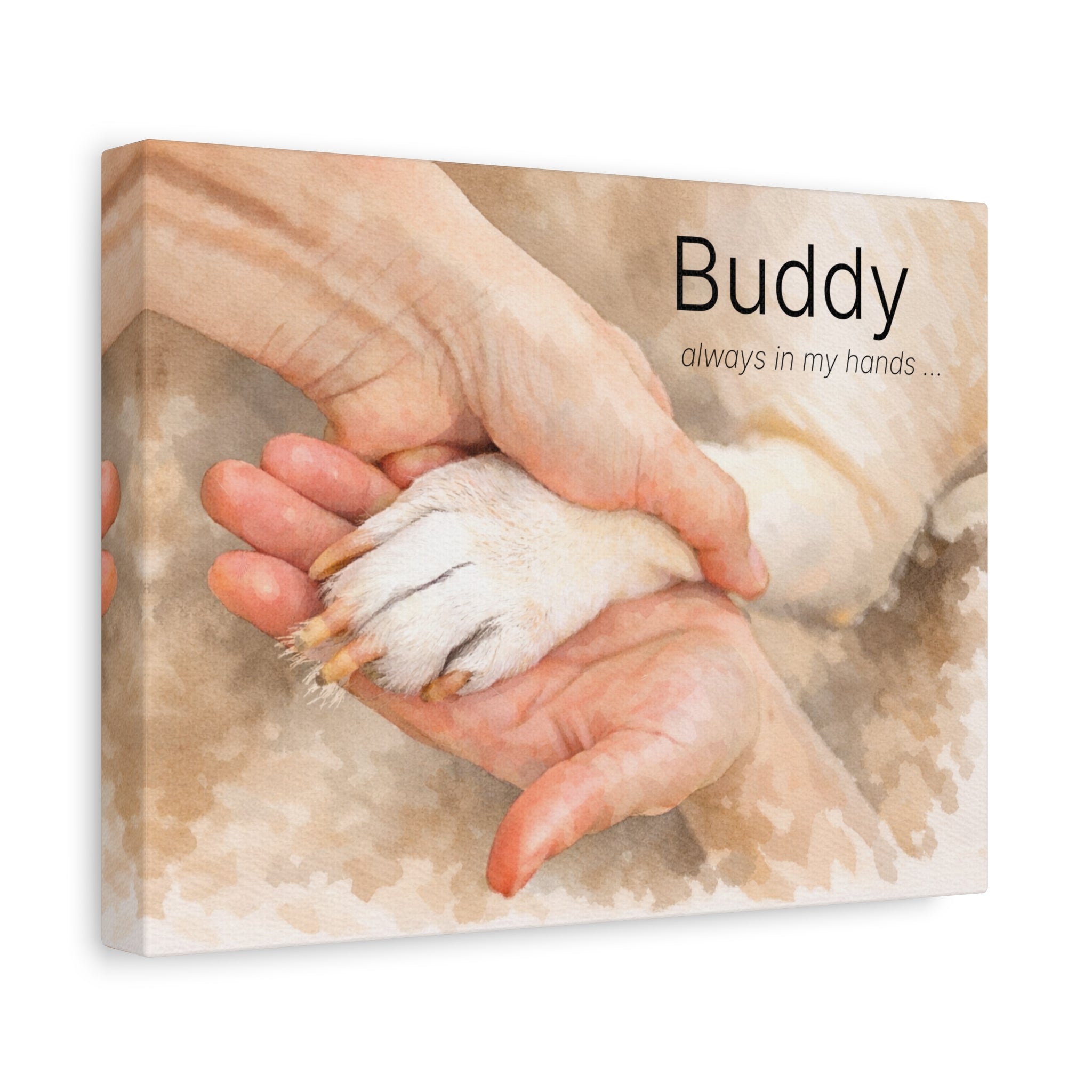 Personalised Pet Photo Canvas Print – Custom Picture & Text Wall Art | Optional Professional Editing