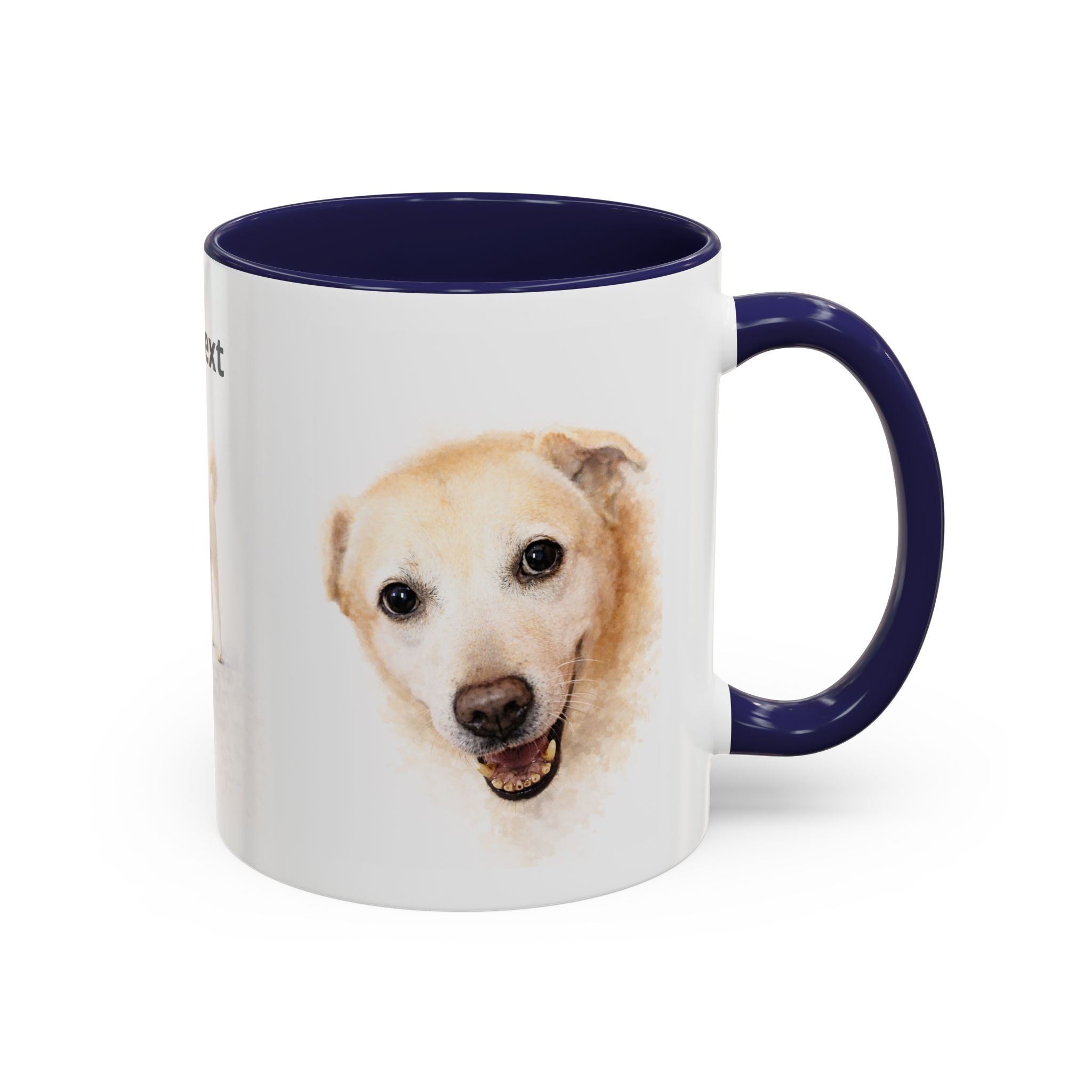 Custom Dog Portrait Mug – Personalized Photo & Name Coffee Mug (11/15 oz)